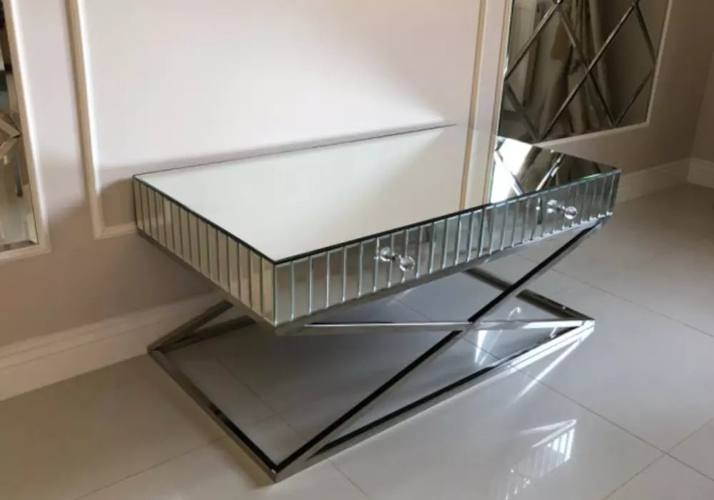 Table basse design miroir IRYS - Thablea