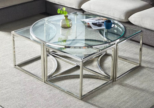 Table Basse Design Verre Trempé RIGA - Thablea