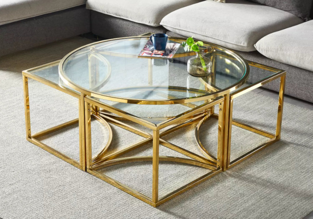 Table Basse Design Verre Trempé RIGA - Thablea