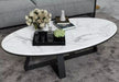 Table Basse Granit Marbre Blanc OLIV - Thablea