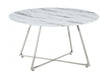 Table basse ronde marbre blanc SALY - Thablea