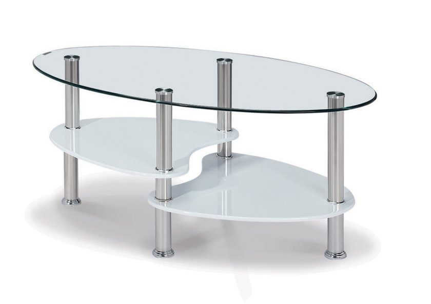 Table Basse Verre Trempé Noir/Transparent ILO - Thablea