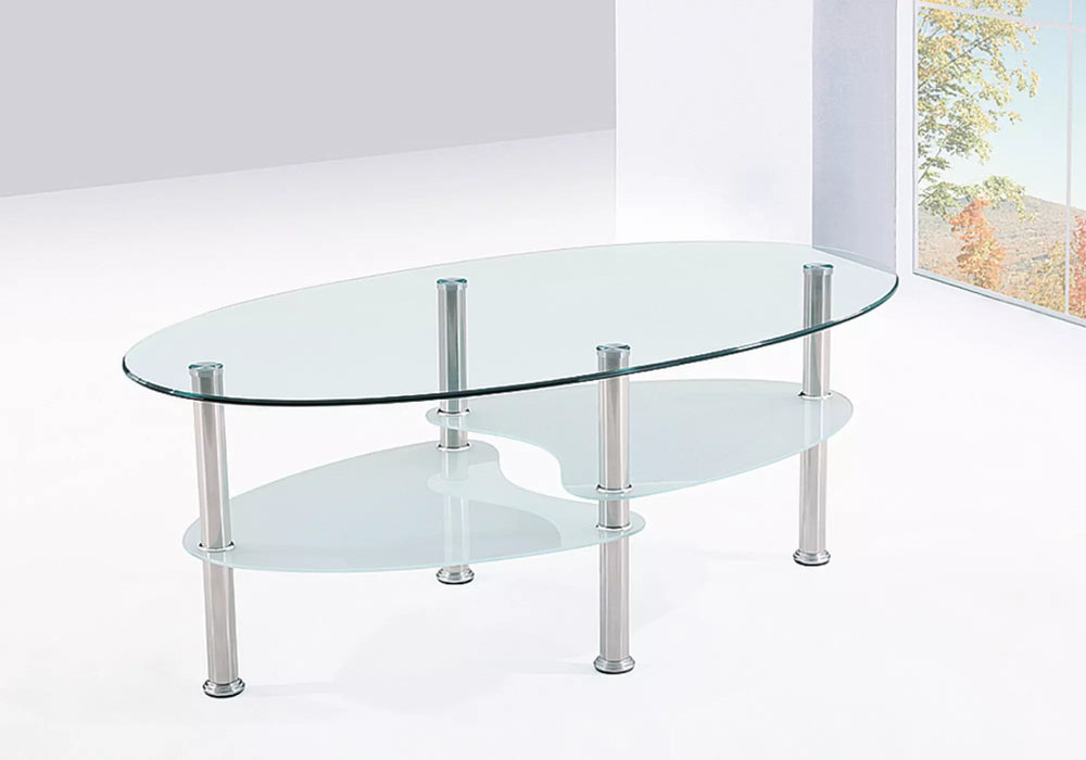 Table Basse Verre Trempé Noir/Transparent ILO - Thablea